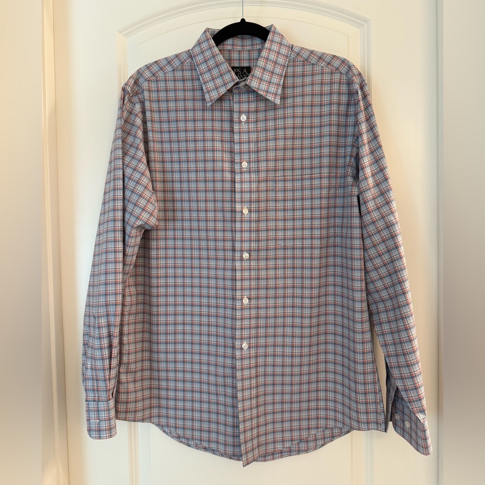NWOT Jos. A. Bank Traveler's Collection Checkered Shirt